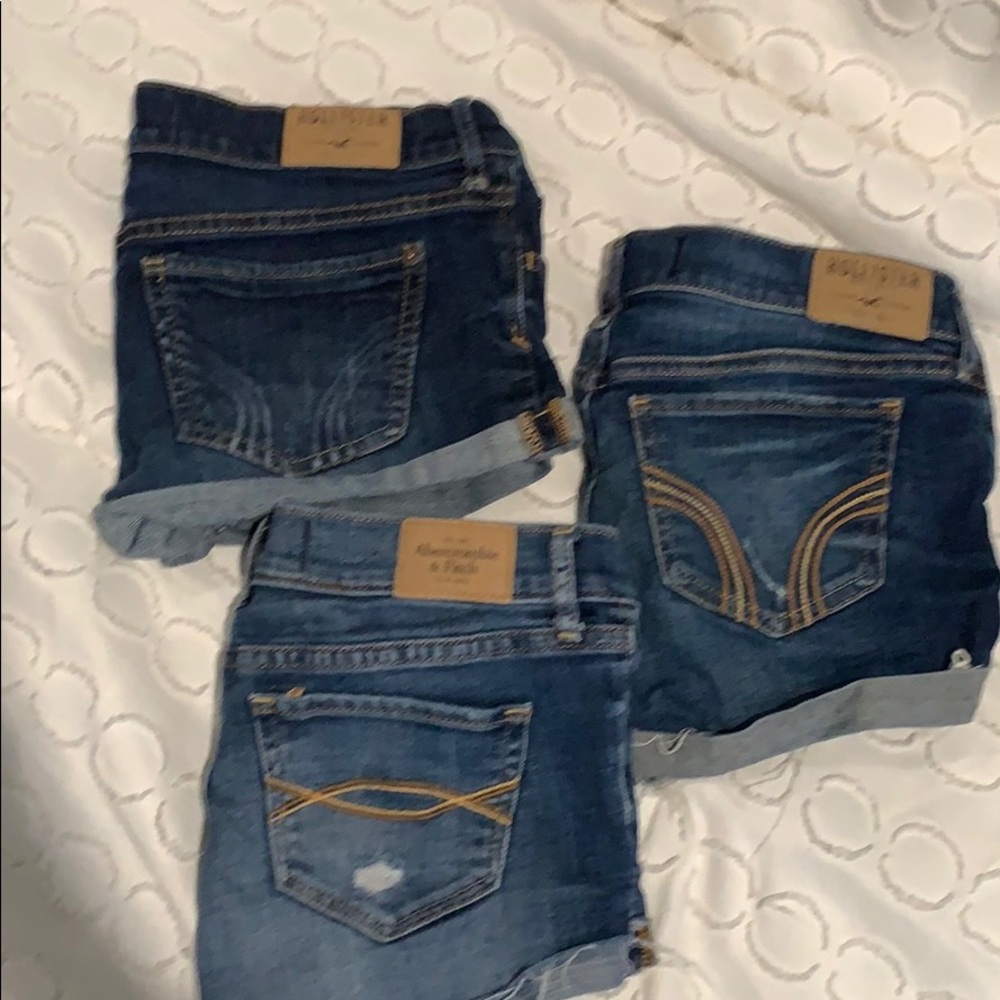 hollister/Abercrombie shorts size 26 & 25